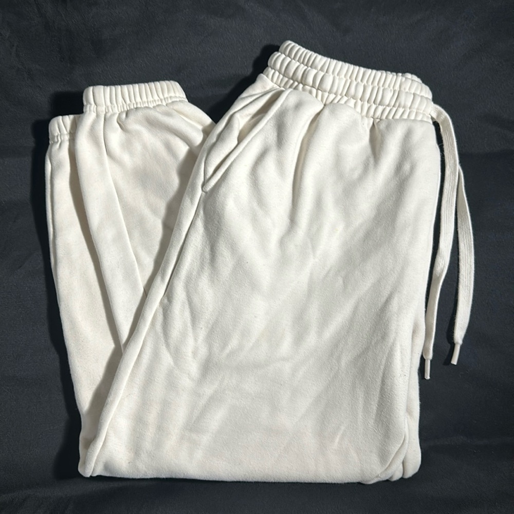 Cream Fabletics Sweatpants - Tie Waist
